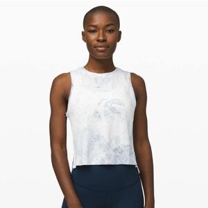 LULULEMON TRAIN TO BE TANK *WASH IN  WHITE/LUNA